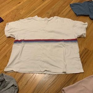 Brandy Melville blue and red stripe top